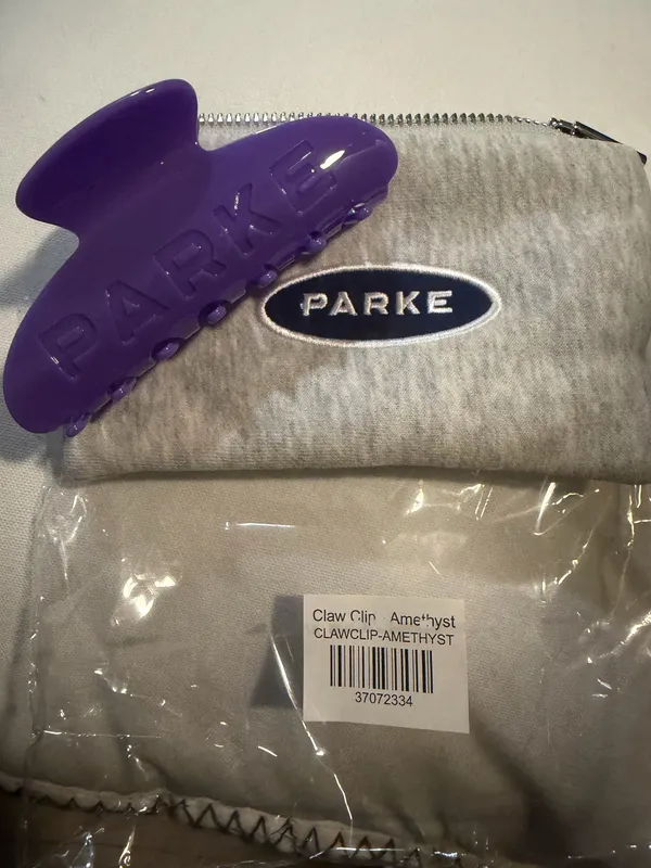 PARKE Claw Clip with Pouch Amethyst NIP - Image 6