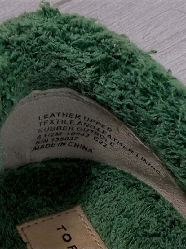 Tory Burch Green Textured Slip-On (Green) - Image 8