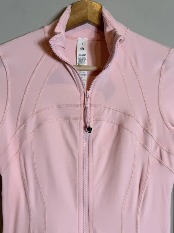 Lululemon Define Jacket Nulu Women's 4 Blush Quartz Pink Athletic Workout NWT - Image 8