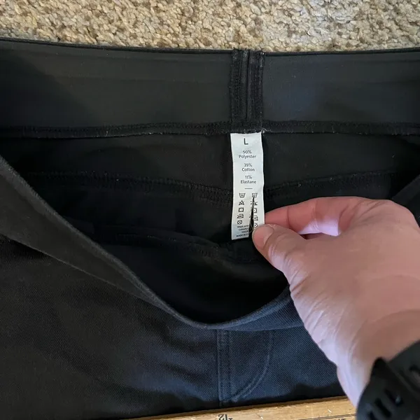 Sleek Black jeggings Size L - Image 4