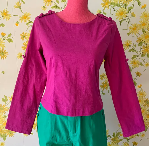 Two Piece Pants And Blouse Matching Set size M - Image 5