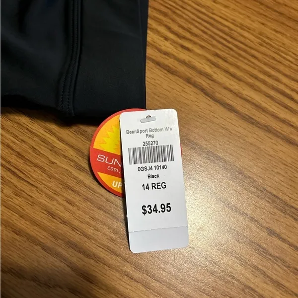 NWT L.L. Bean Women's Swim Bikini Bottom Solid Black Classic Size 14 REG - Image 2
