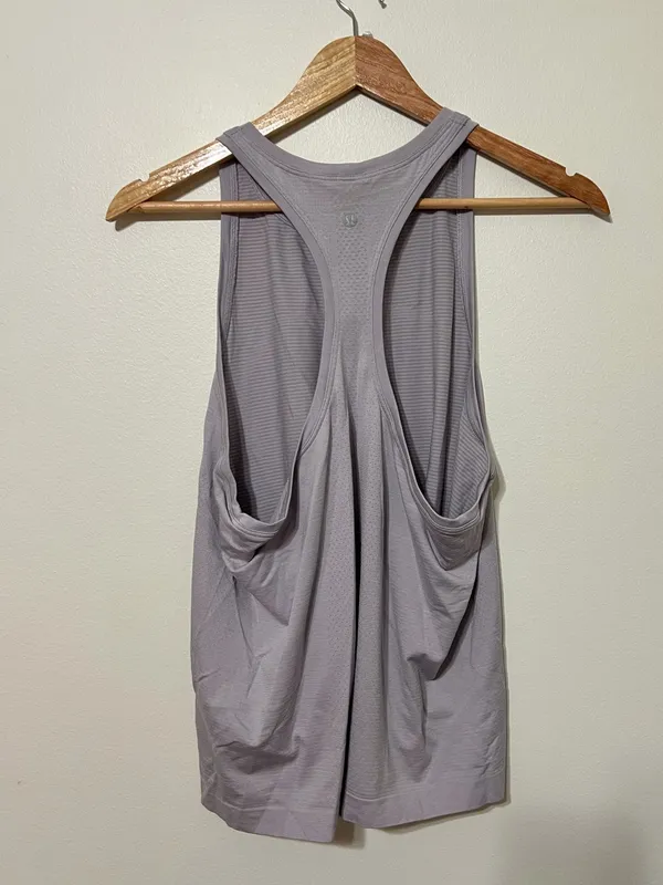 Lululemon Swiftly Tank Top Size 12 Purple Waist Length - Image 5