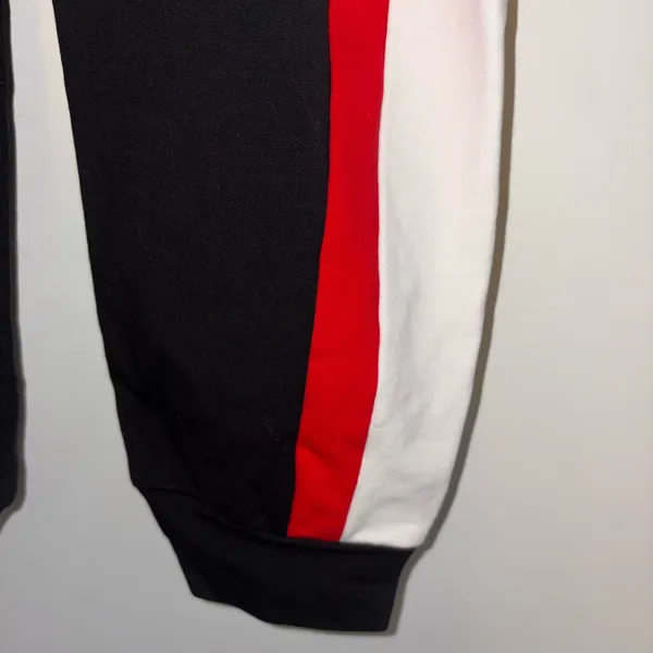 Tiger Mist White Red & Black Striped Joggers - Image 3