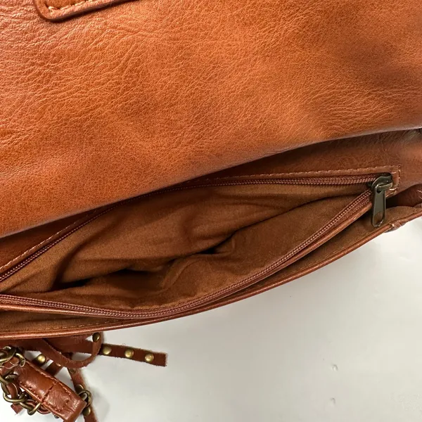 Shyanne Bohemian Western Style Crossbody Bag Leather Grommet Design Tassel - Image 15