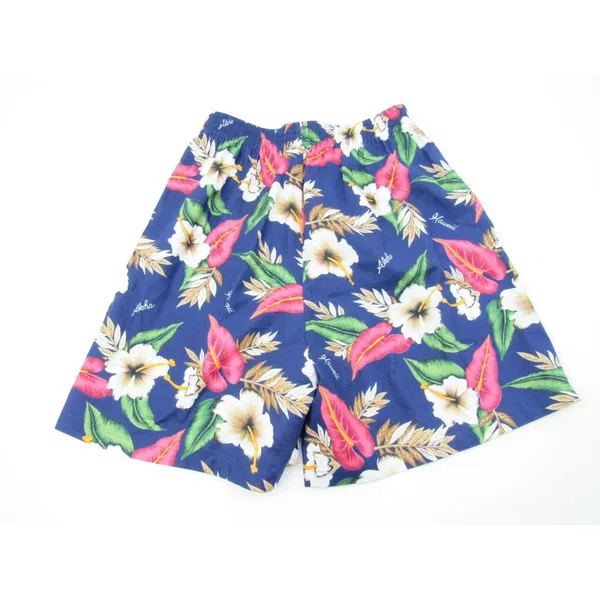 Vtg Shannon Marie Hawaiian Floral‎ Shorts Hibiscus Sz M USA Hawaii High Waist - Image 4
