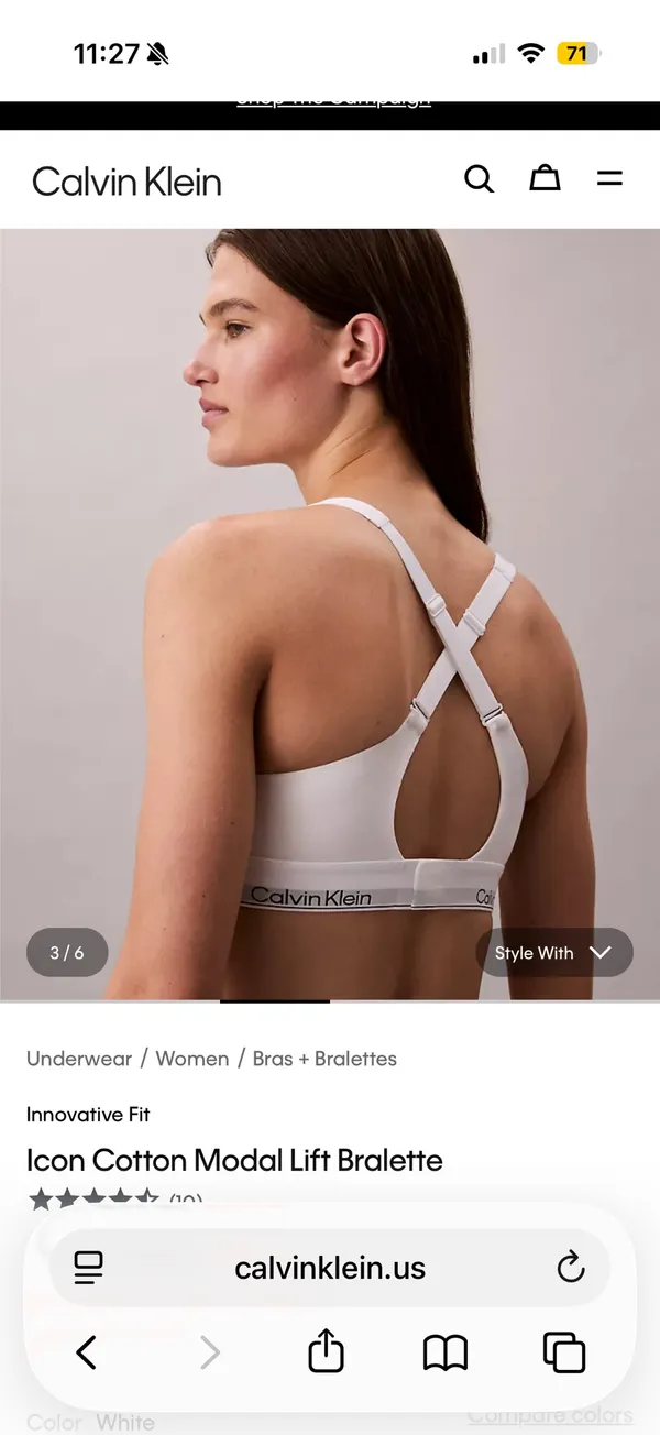 Calvin Klein Bralette Cotton - Image 3