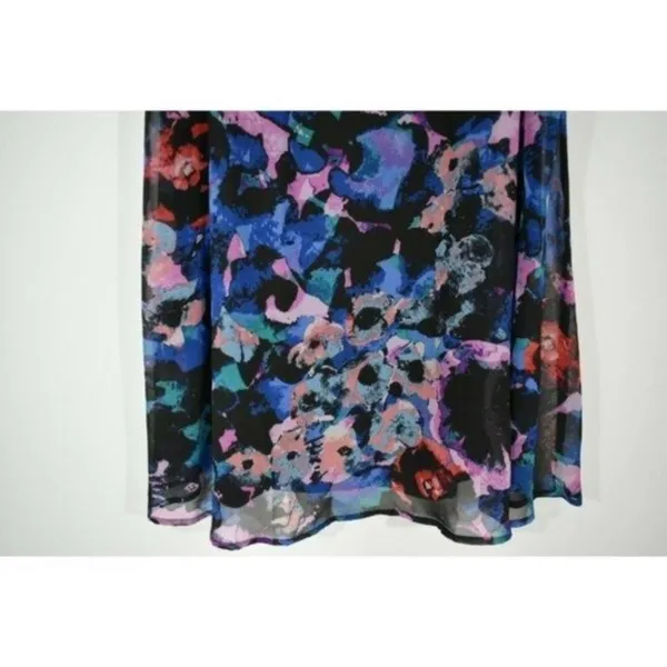 Taylor Colorful Watercolor Floral Shift Dress 8 - Image 5