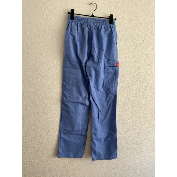 Dickies Scrub Pants XXS Blue Elastic Waist Cargo Pocket Medical Workwear 86106 - Image 3