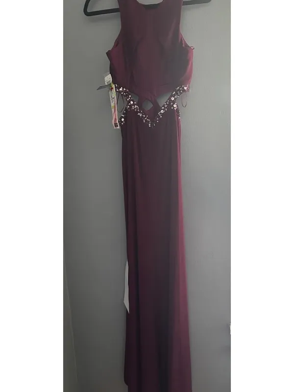 Blondie Nites NWT Women’s Size 5 Wine Red Formal Evening Gown Bridesmaid Wedding - Image 5