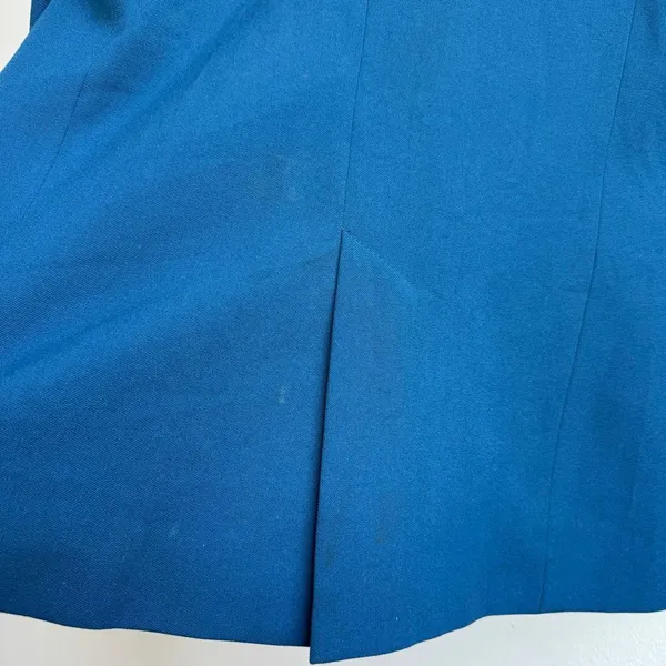 Zara Deep Teal Blue One Button Blazer Interview Career Wear Casual Size Small - Image 9