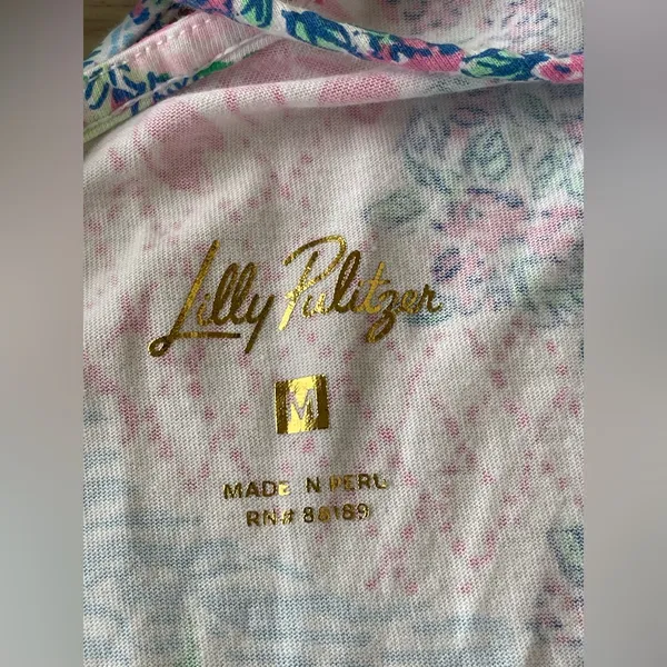 Lilly Pulitzer Floral Print Dress with Gold Accents - Image 7