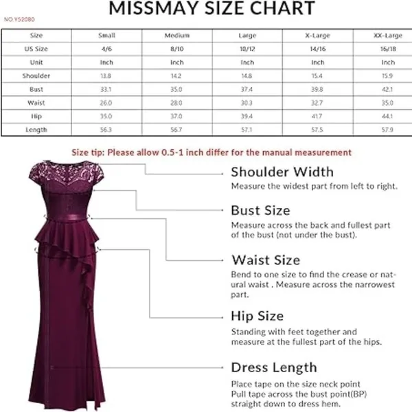 Missmay‎ Purple Lace Peplum Maxi Dress V-Neck Cap Sleeve Formal Gown XXL NWT - Image 9