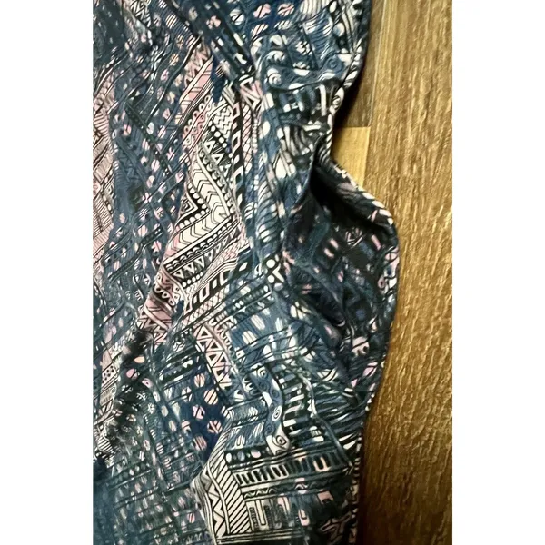 Kyodan Outdoor Leaf Print Mini Dress, Women's Size L‎ Navy Bra Built In Pockets - Image 6