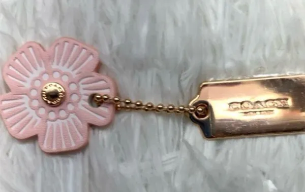 COACH Flower Charm with Mini Hang Tag Bag Charms - Image 2