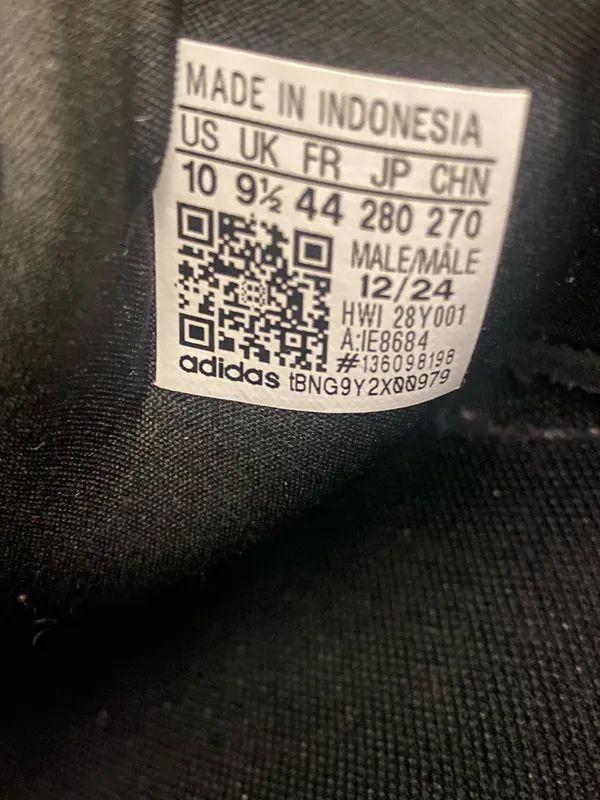 Adidas Lite Racer Adapt 7.0 Black Running Mens Shoes Size 10 - Image 8
