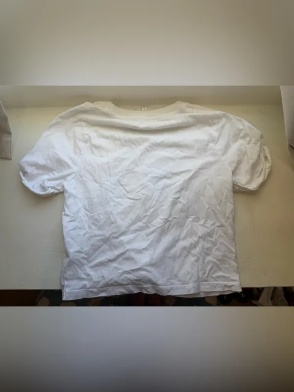 Fabletics White Short-Sleeve Knot Tee - Image 4
