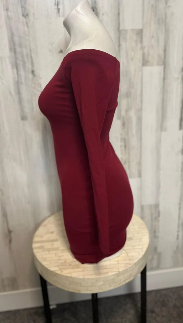 Express Burgundy Dress - Image 2