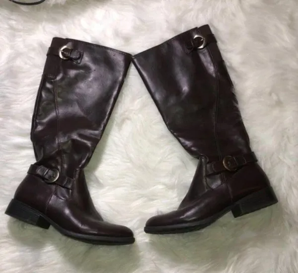 Life Stride Women's Cold Weather Weather Side Zipper Dark Brown Boots Sz 8.5 - Image 5