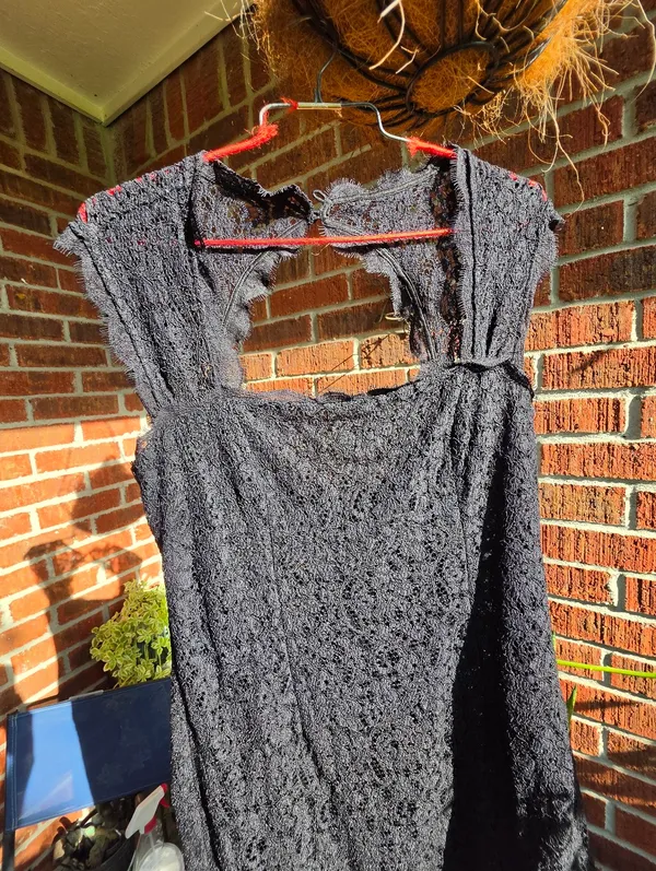 Adrianna Papell 8 Black‎ Lace Cocktail Dress - Image 3