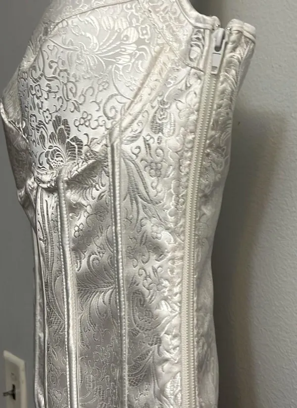 02 Collection White Bridal Bustier Large NWOT - Image 6
