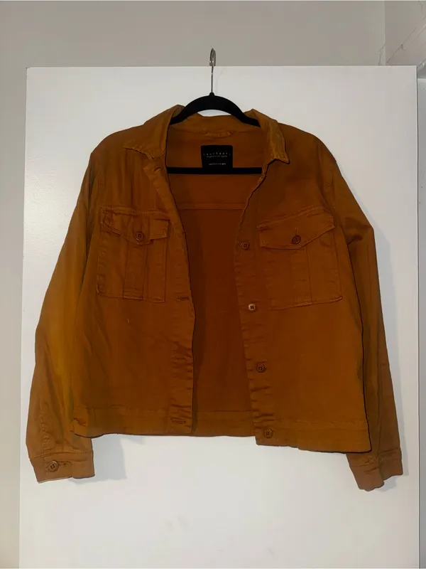 Sanctuary Women's Rust Button-Front Utility Jacket Size Medium - Image 3