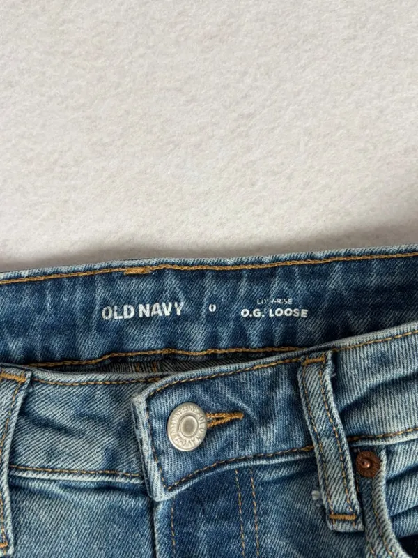 Old Navy Courtney O.G. Loose Jeans Women’s 0 Medium Wash Baggy Skater Y2K Denim - Image 3