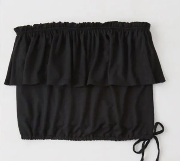 Abercrombie Women's Black Crop-top - Image 3