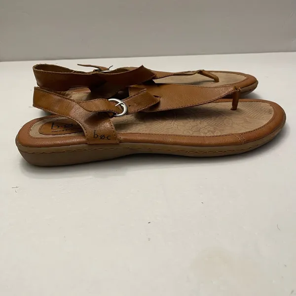 b.o.c. Born Concepts Womens Tan Brown Strappy Thong Slingback Sandals C76337 10M - Image 3