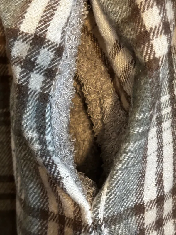 COZY FALL ESSENTIAL - Plaid Sherpa-Lined Brand New With Tags! - Image 2