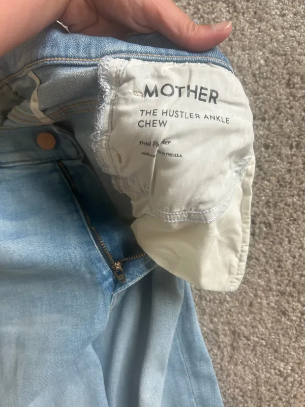 MOTHER Denim Jeans Hustler Ankle Fray - Image 5