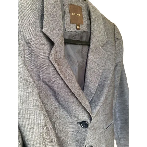 The Limited size small womens fitted suit jacket navy - Image 5