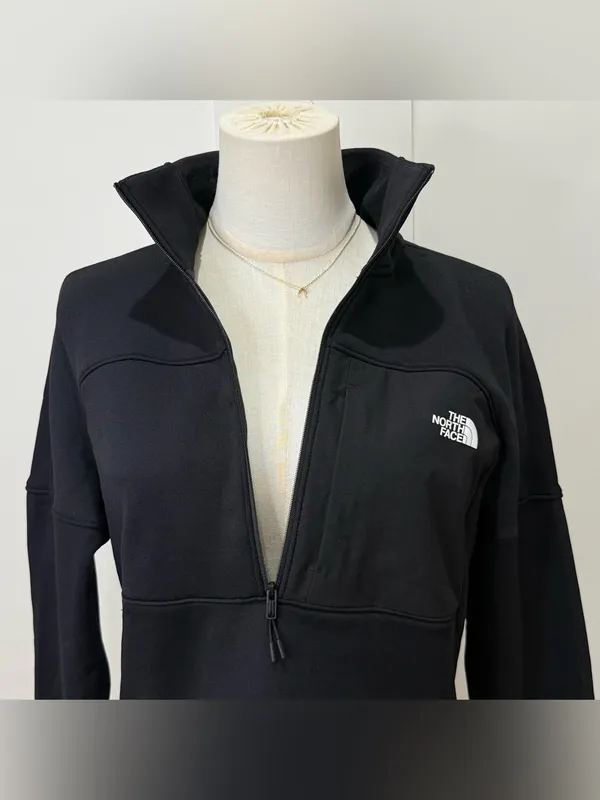 The North Face TNF Performance Fleece Quarter Zip Jacket Small Black Outdoor - Image 10