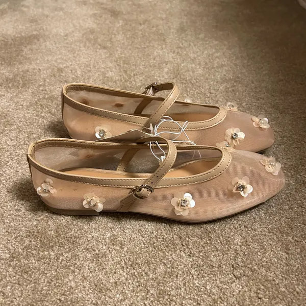 ‼️A New Day Everly Floral Mesh Mary Jane Ballet Flats‼️ - Image 2