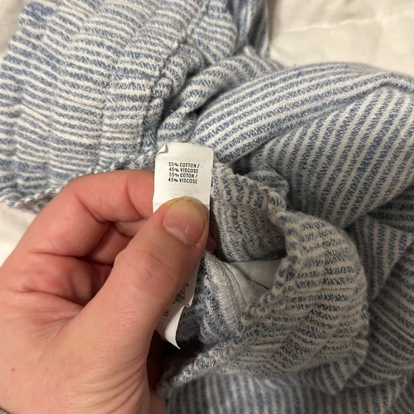Aerie striped tapered linen pants - Image 3