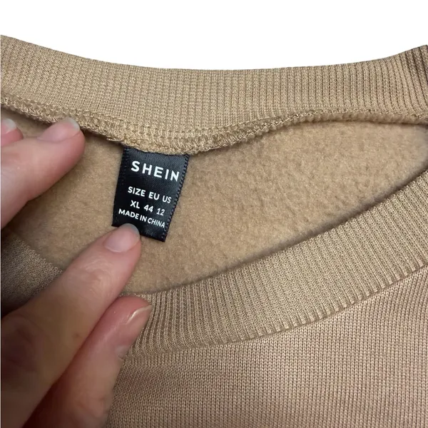 ✨ SHEIN Wave‎ Graphic Fleece Sweatshirt Pullover XL ✨ - Image 3