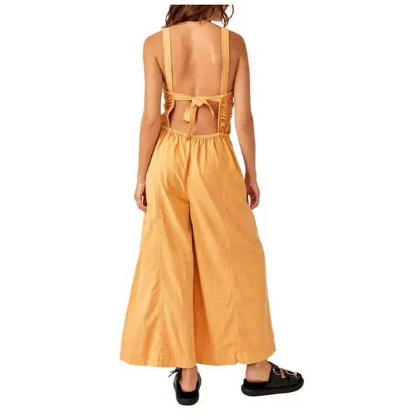 Free People Forever And Always Ruched One-piece Jumpsuit Size Medium - Image 5