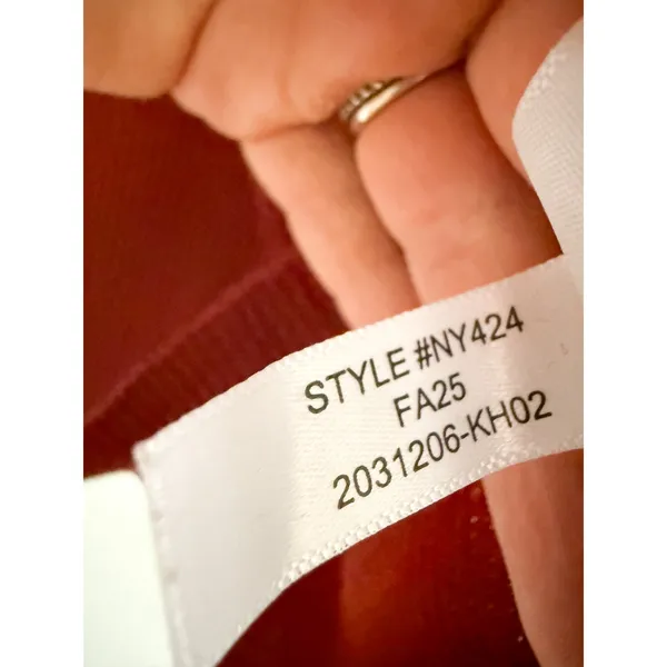Madewell | NWT Double Layered Crewneck in Merino-Silk Blend Deep Rust | Sz M - Image 8