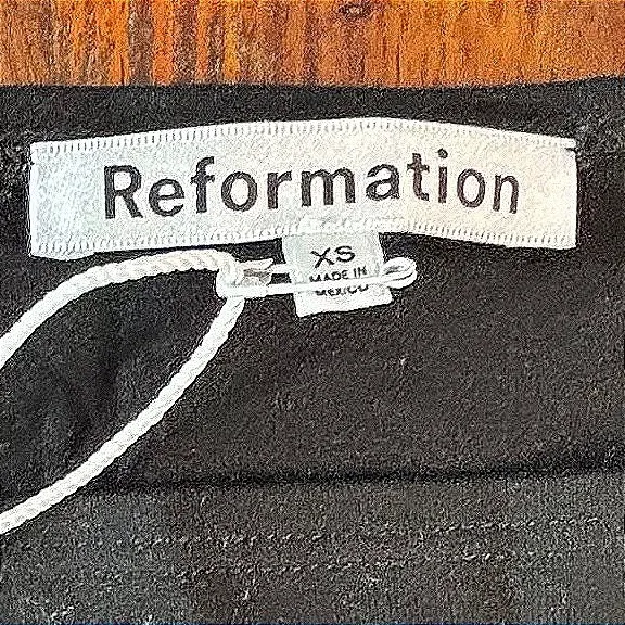 Reformation Jaelynn Knit Dress Black Long Sleeve Mini Boat Neck XS 1314131BLK0XS - Image 3