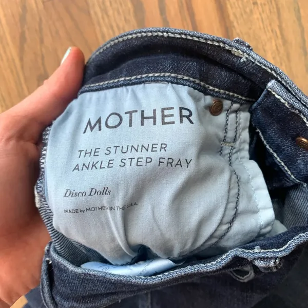 Mother the stunner ankle step fray disco dolls 24 jeans - Image 4