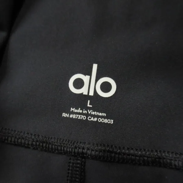 NWT Alo Yoga High-Waist Airlift Legging in Black Stretch Workout L - Image 5