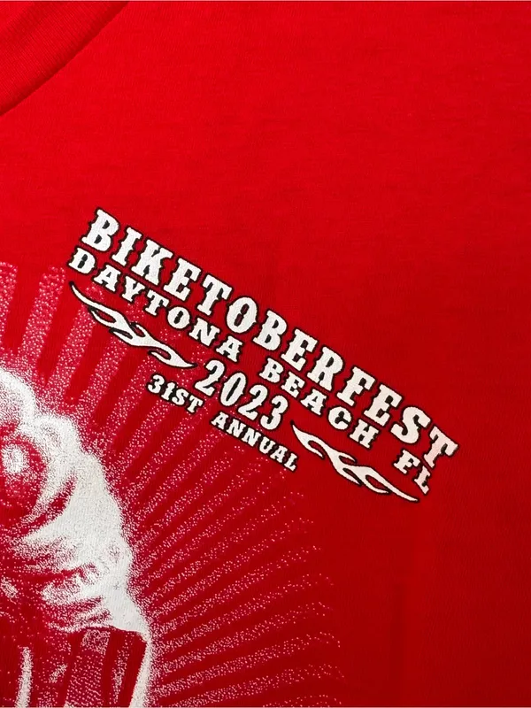 Motorcycle USA Biketoberfest 2023 Daytona Beach FL‎ Graphic Tee Medium - Image 3