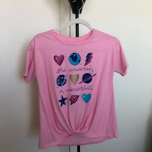 🌼 3/$18🌼 Pink T-shirt by So size XL - Image 4