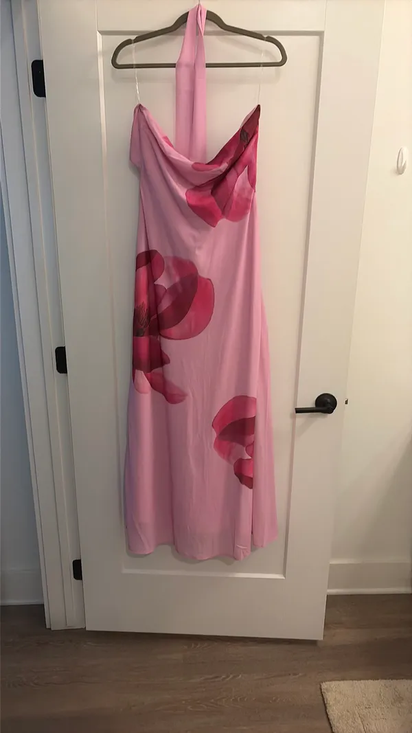 Peppermayo Prim Pastel Pink Floral Maxi Dress - Image 4