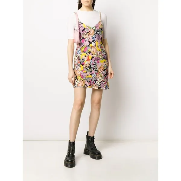 Chia Ferragni collage-print slip dress - Image 2