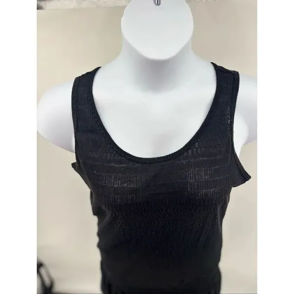 prAna Sleeveless Dress Smocked Waist Black Size L - Image 4