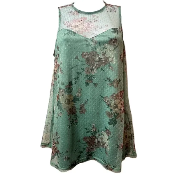 Apt.9 Women’s Multicolor Floral Sleeveless Top Size‎ Small - Image 3