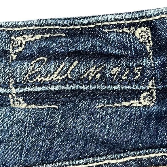 Abercrombie Y2K Low-Rise Mini Jean Skirt Sz‎ 27" Dark Wash Grunge Punk Ruehl 925 - Image 5