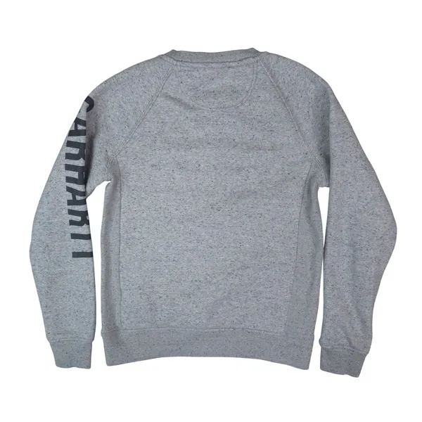 Carhartt Sweatshirt Women XS Gray Relaxed Fit Graphic Sleeve Crewneck Gorpcore - Image 2