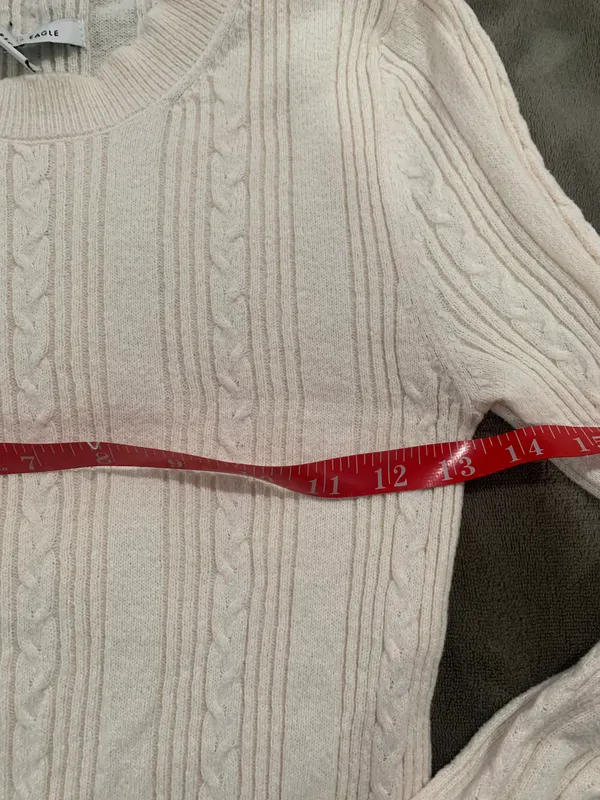 American Eagle cableknit Sweater size S - Image 2